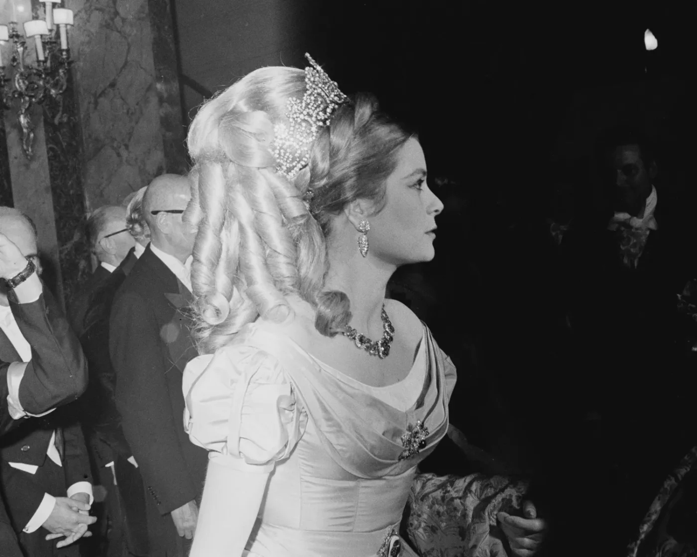 Princess Grace of Monaco at the Bal du Centenaire at the Opera of Monte-Carlo in 1966.