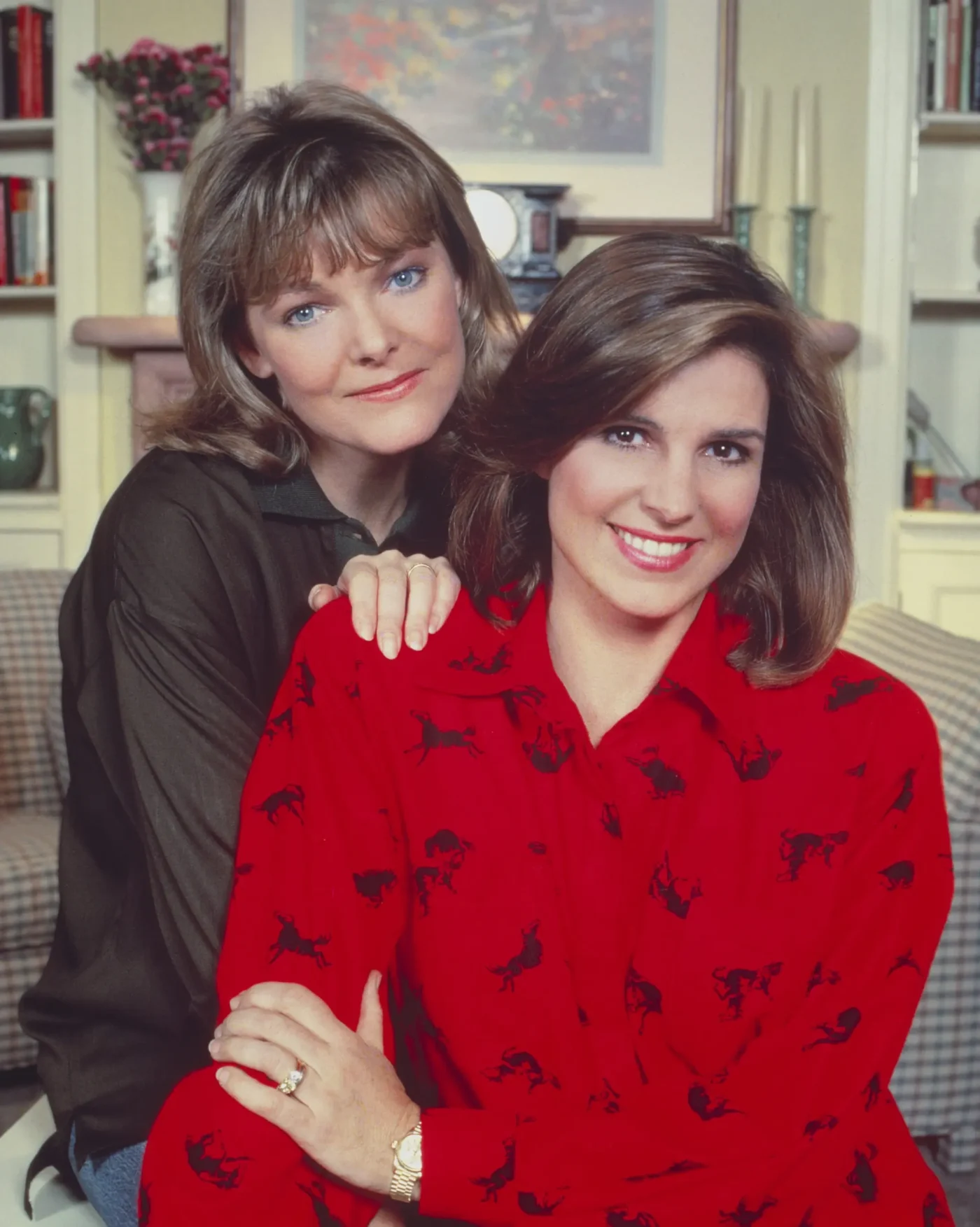 Promotional portrait of actresses Susan Saint James and Jane Curtin from the sitcom