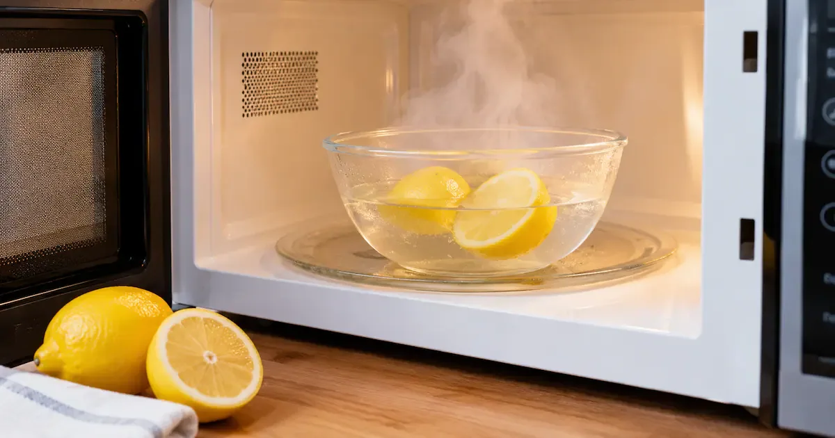 Pulire il microonde con limone e acqua: la guida scientifica in 5 minuti