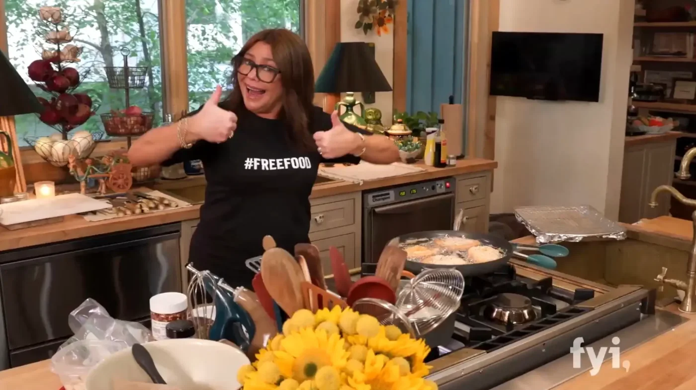 Rachael Ray in her kitchen on "Rachael Ray