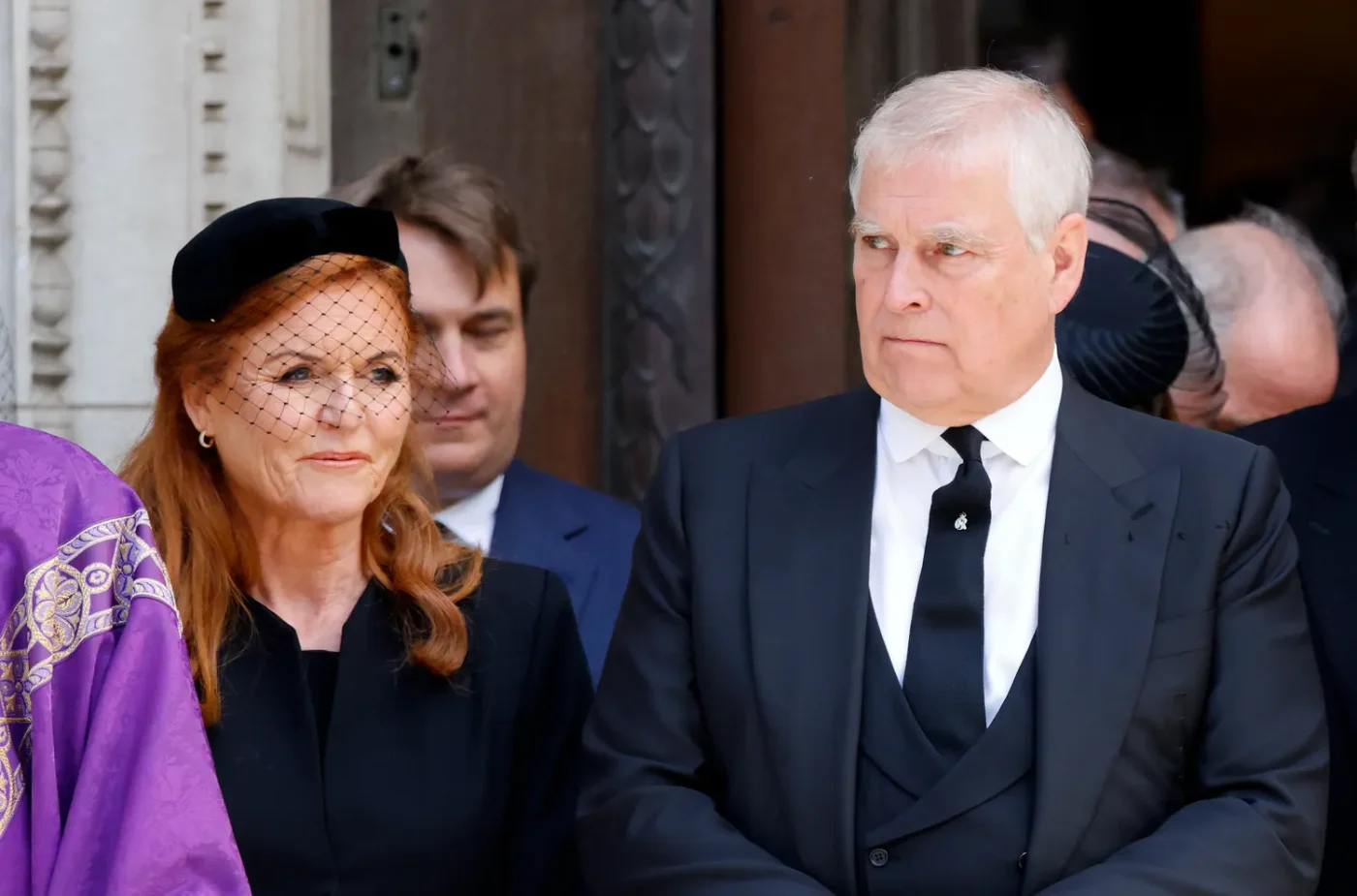 Sarah Ferguson and Andrew Mountbatten-Windsor at the Duchess of Kent