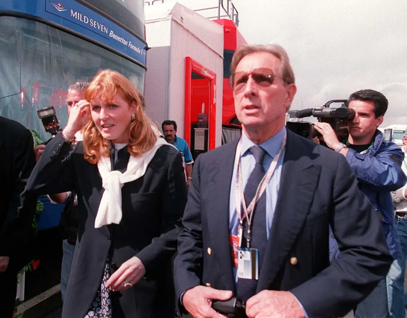 Sarah Ferguson and Paddy McNally.