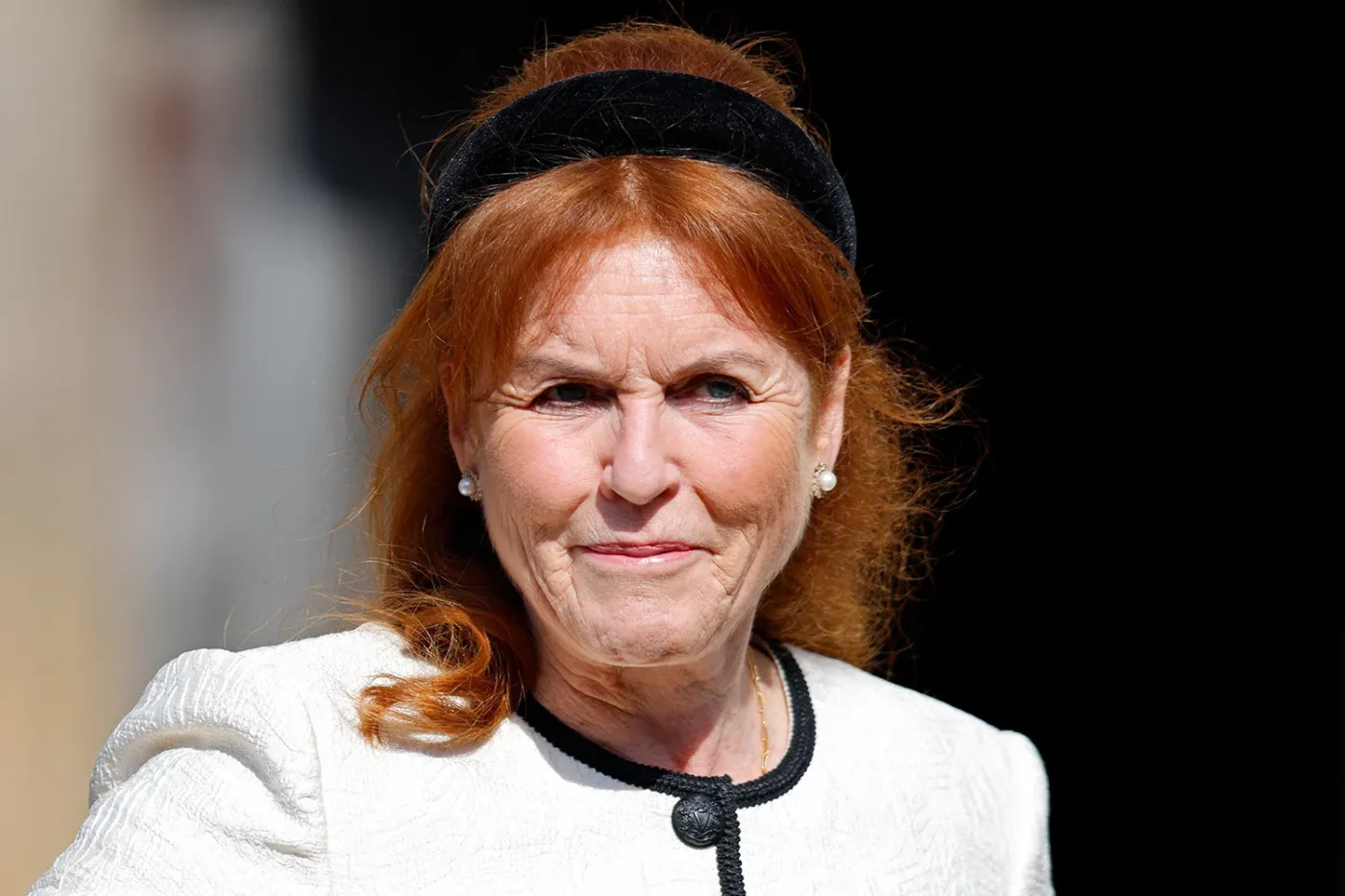 Sarah Ferguson, Duchess of York attends the traditional Easter Sunday Mattins Service at St George