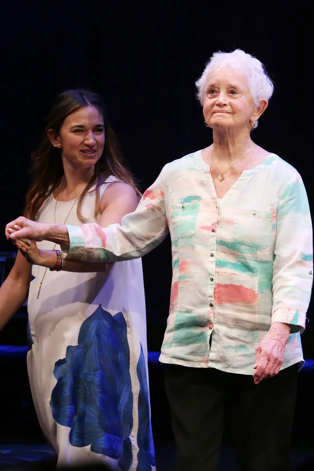Sas Goldberg and Barbara Barrie during the Broadway Opening Night performance curtain call bows for