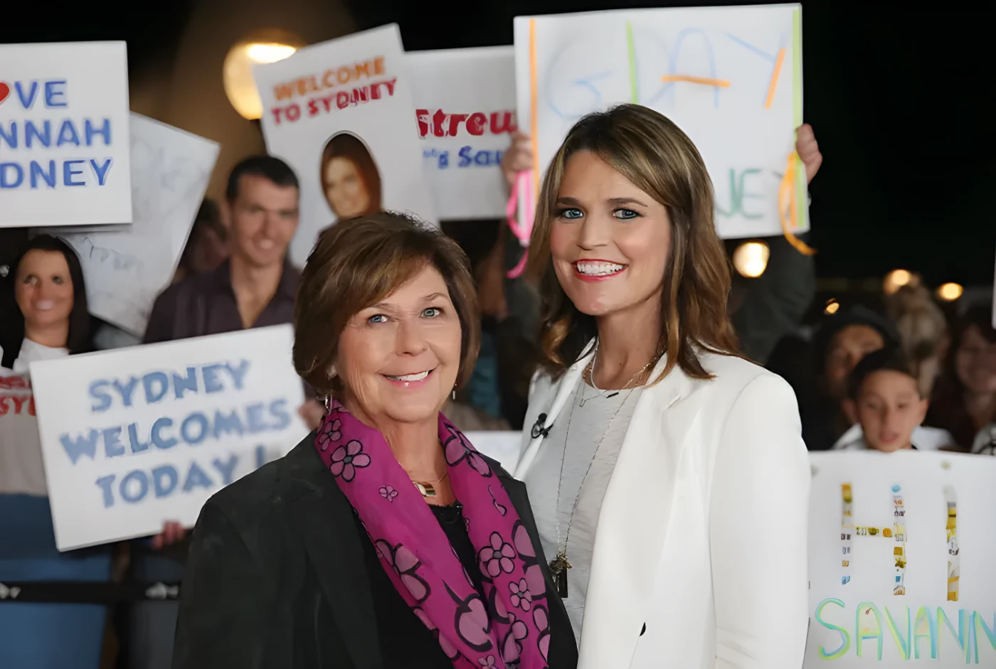 Savannah Guthrie and her mom Nancy Guthrie while hosting the