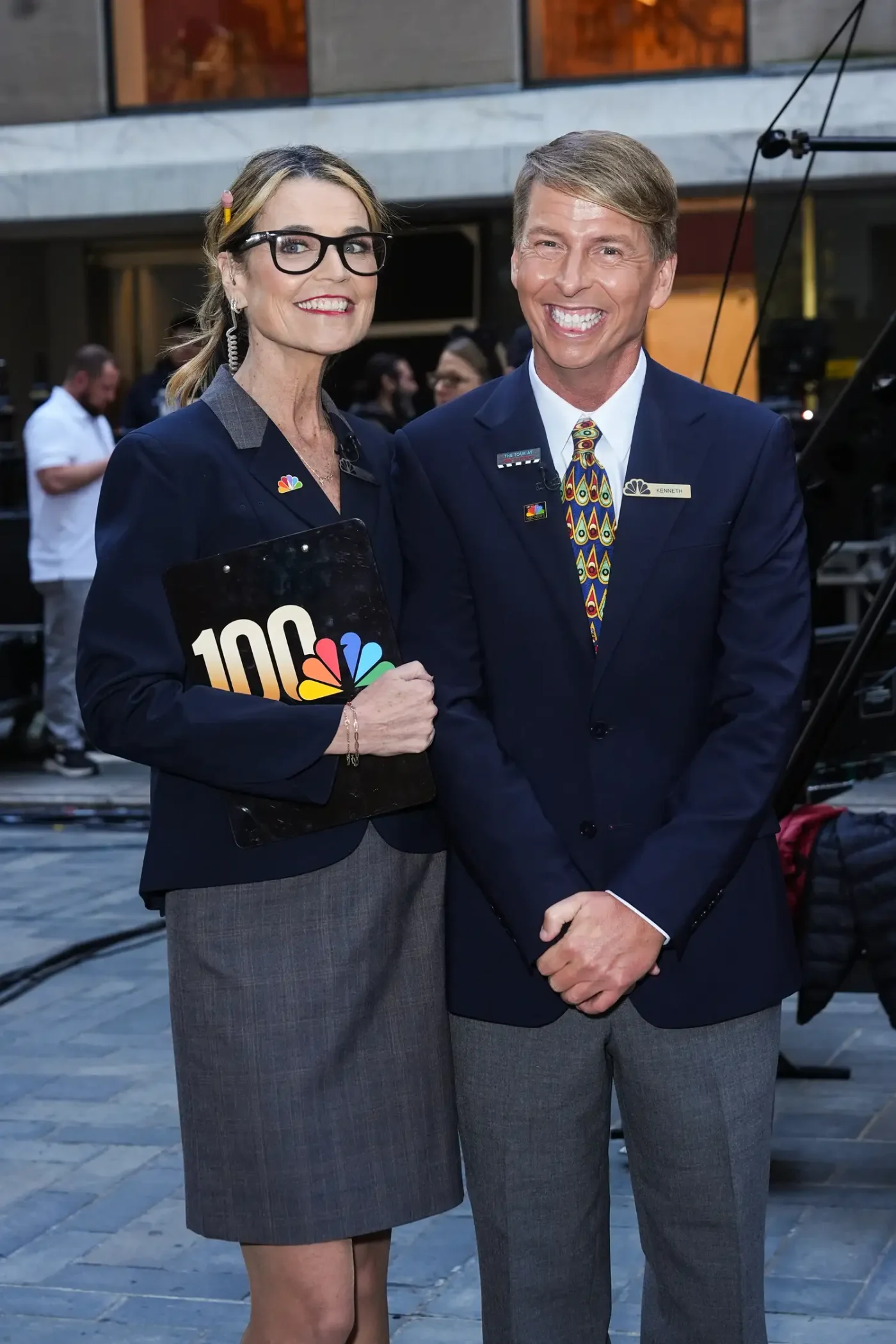 Savannah Guthrie and Jack McBrayer host