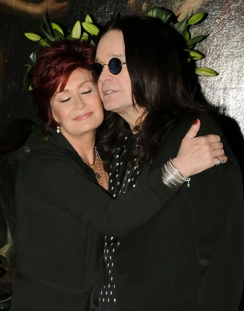 Sharon Osbourne and Ozzy Osbourne at the preview of Sharon Osbourne and Ozzy Osbourne's auction of furnishings, art and memorabilia held at the Gibson Guitar Showroom in Beverly Hills, California on November 26, 2007. (Photo by Mark Sullivan/WireImage)