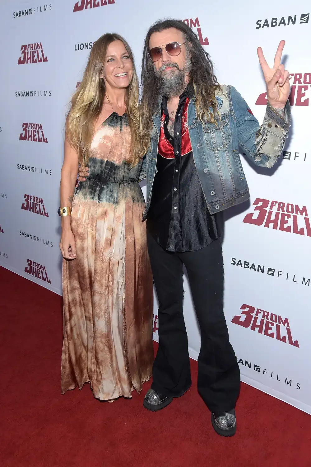 Sheri Moon Zombie and Rob Zombie in 2019.