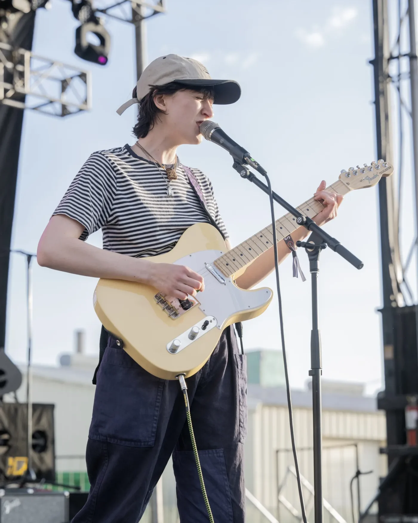 Singer, songwriter and guitarist Greta Kline of Frankie Cosmos performs live on stage during Kilby Block Party on May 12, 2023 in Salt Lake City, Utah.