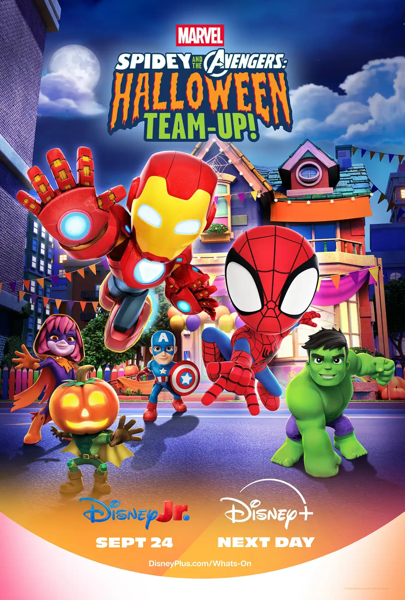 Spidey and the Avengers Halloween Teamup poster