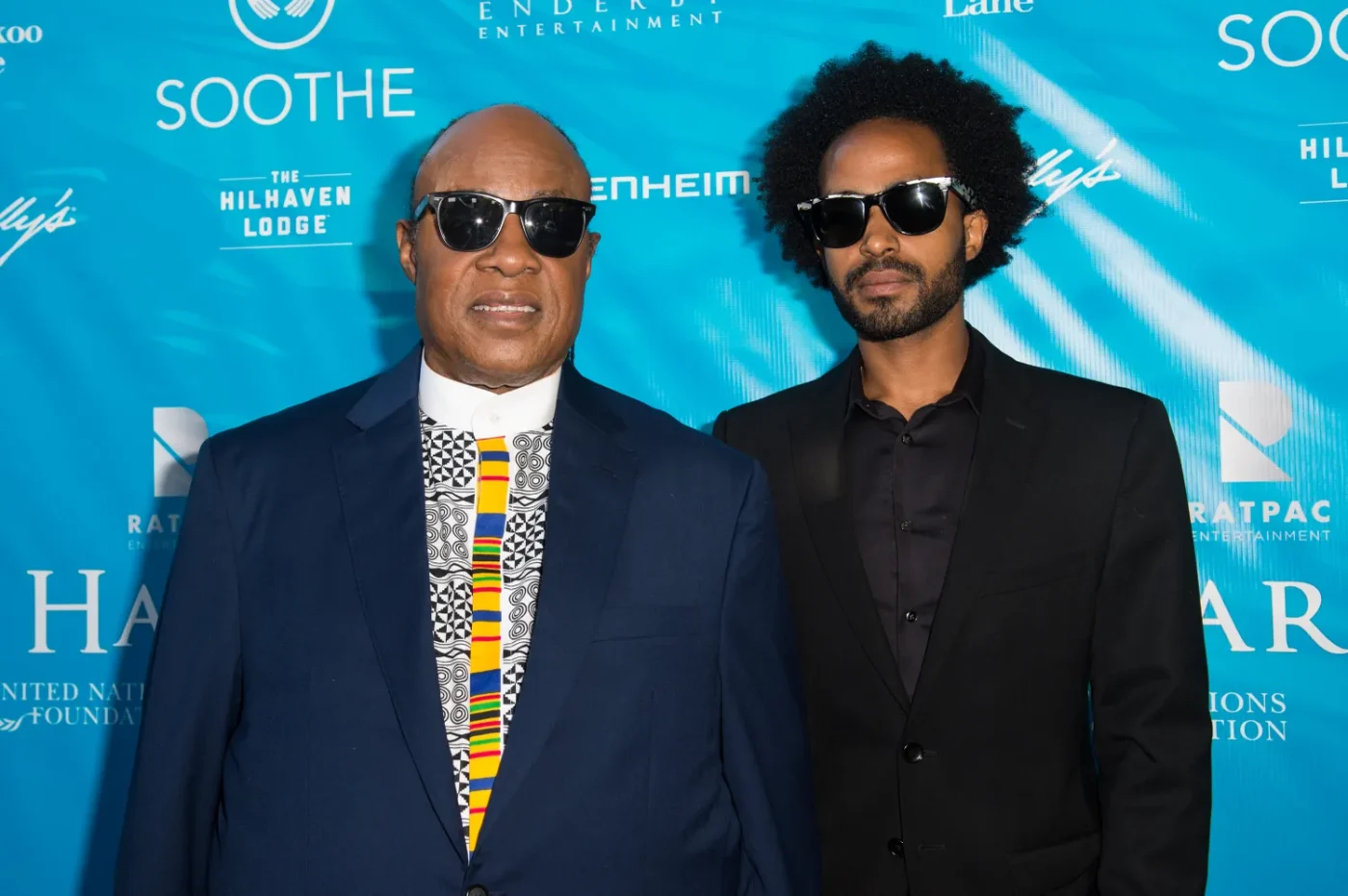 Stevie Wonder and Kwame Morris