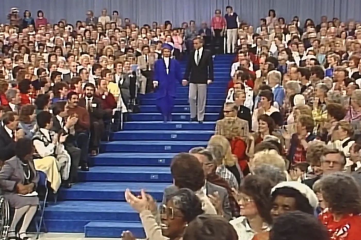 Tammy Faye Bakker and Jim Bakker in Primetime Preacher$.
