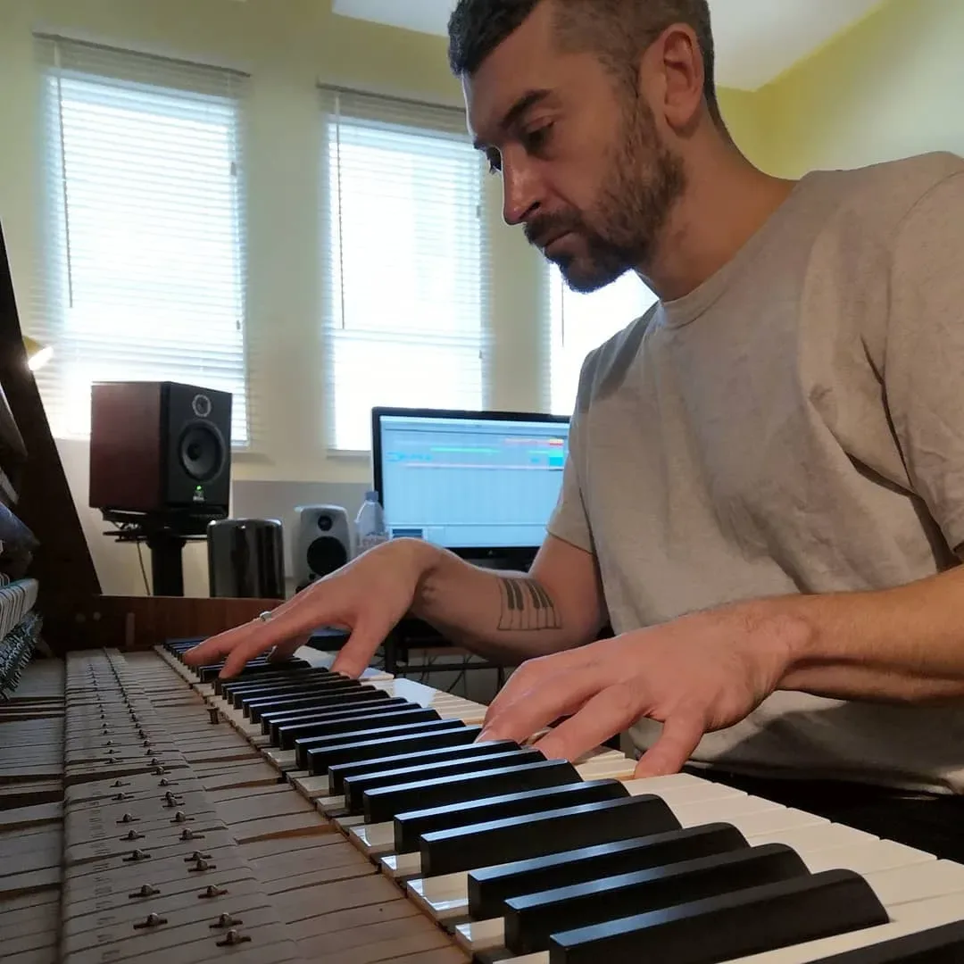 Tanguy Destable playing piano