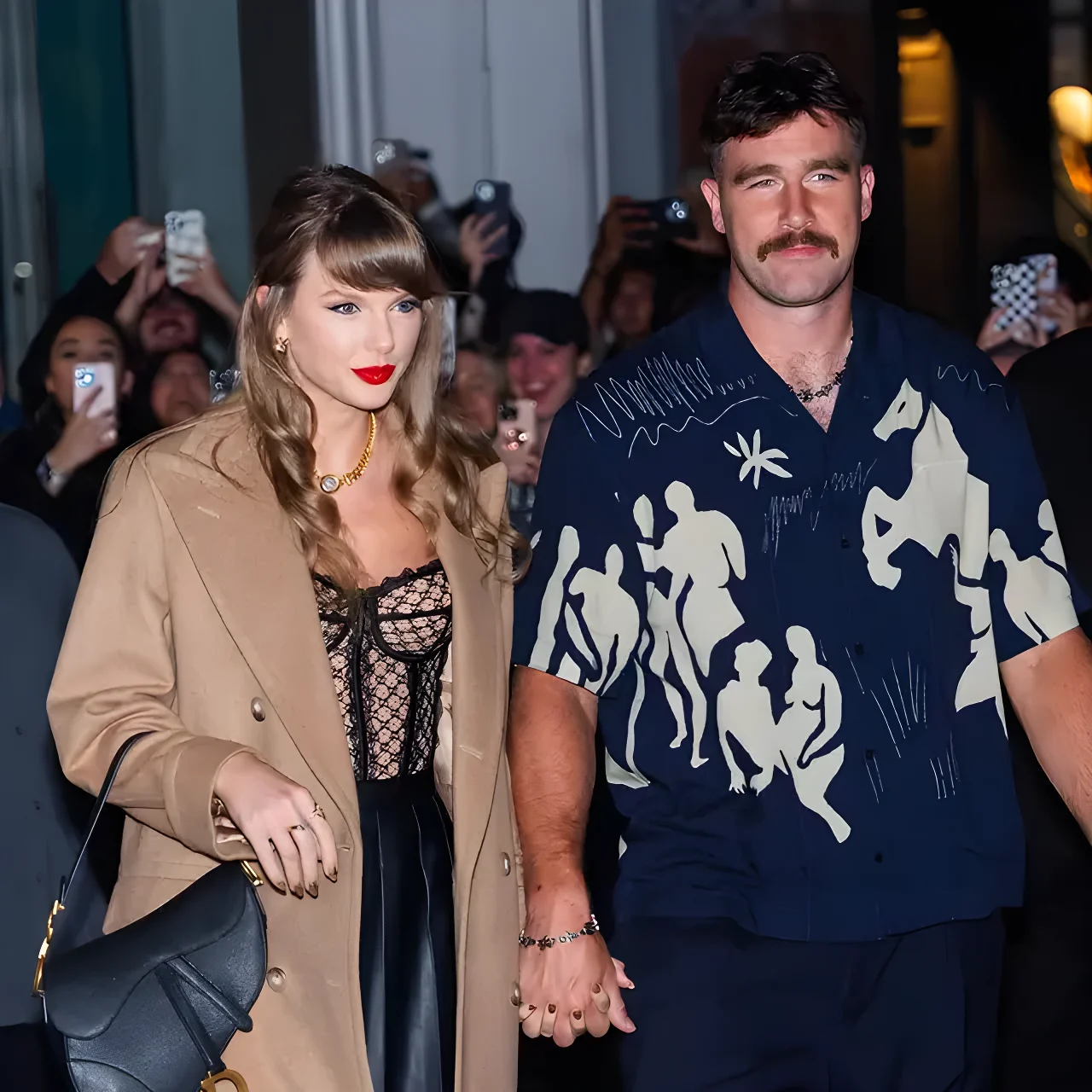 Taylor Swift turns heads in lacy black dress for husband Travis Kelce's 37th birthday