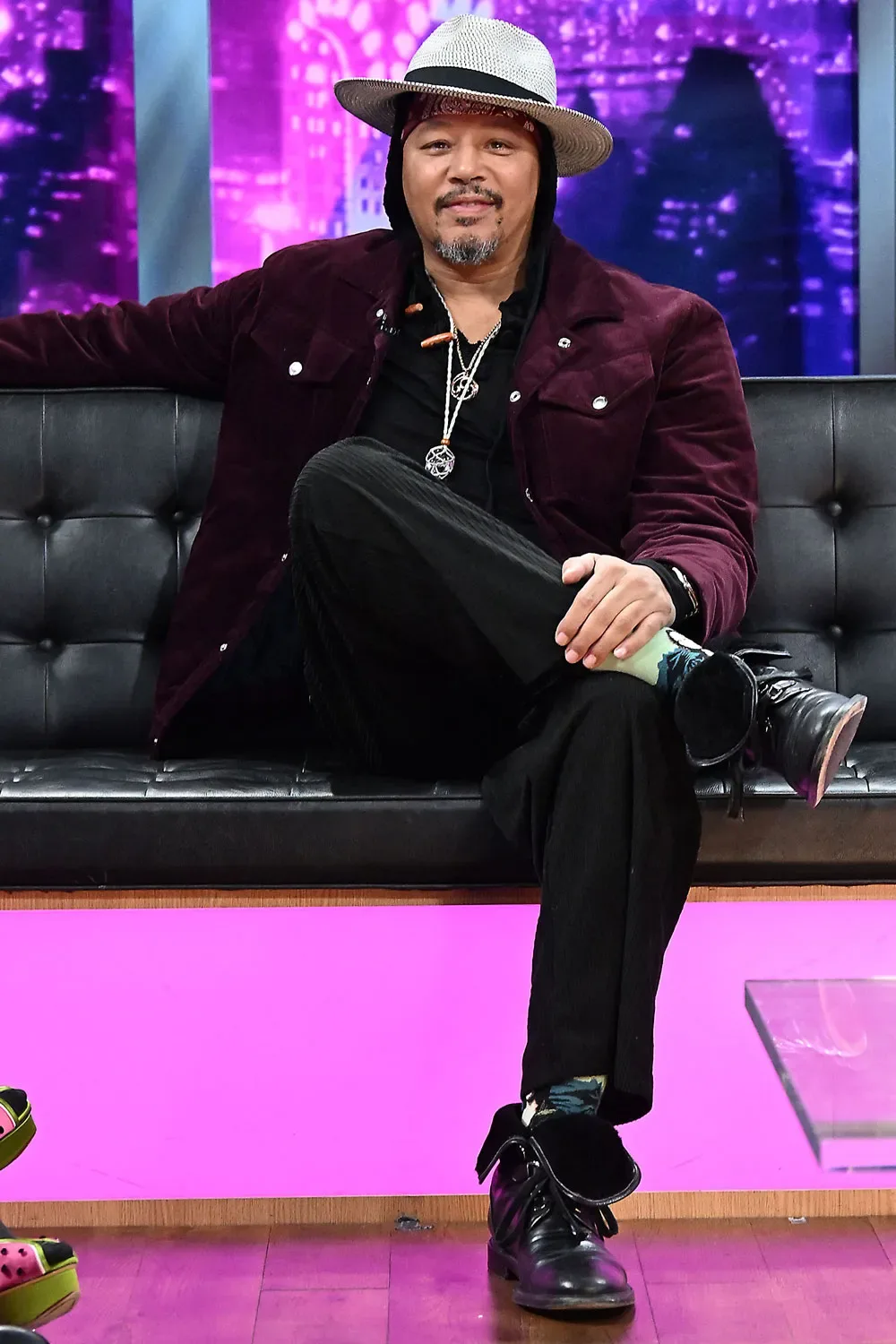 Terrence Howard is seen during a segment of
