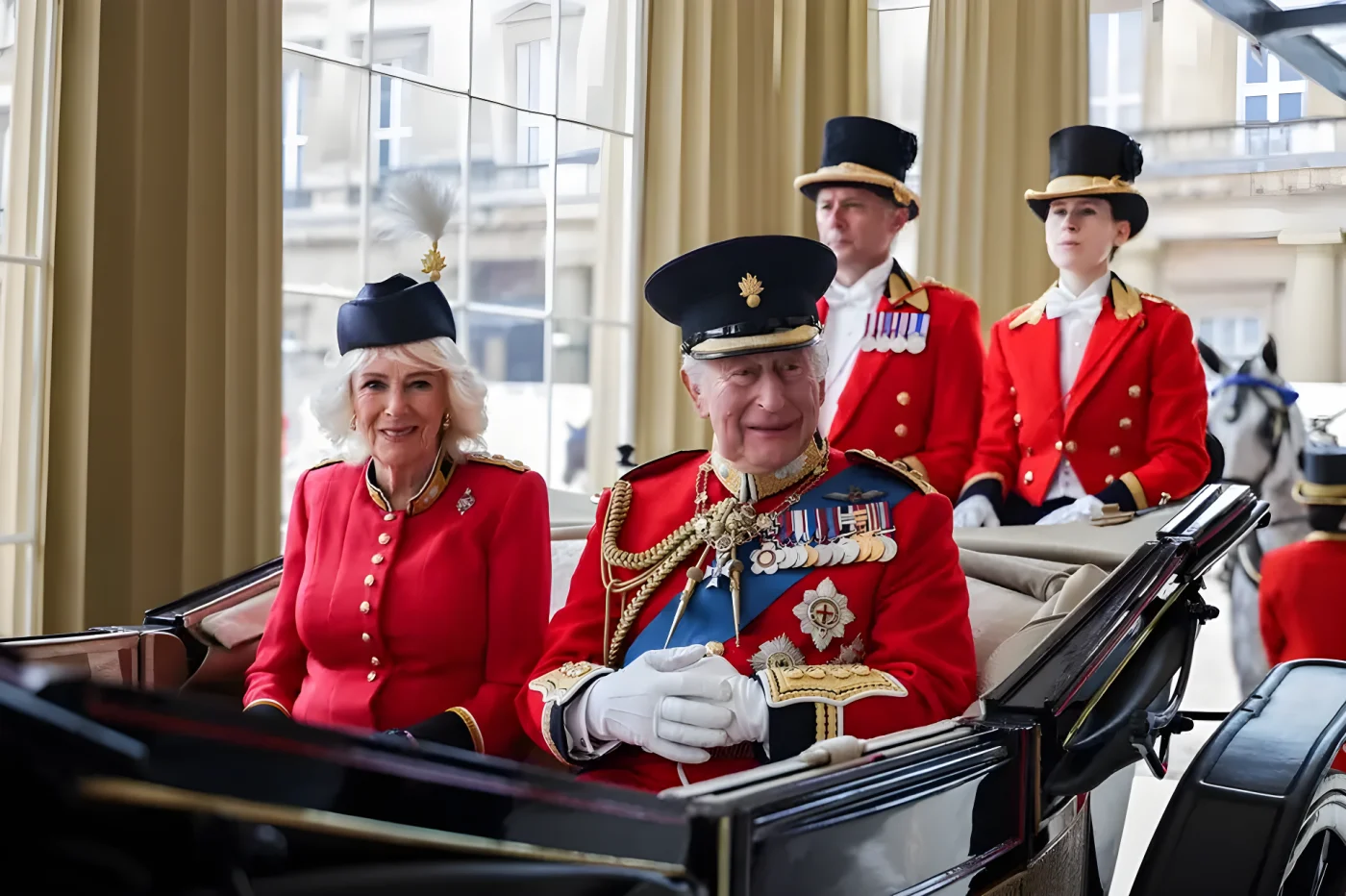 The King and Queen were celebrating the sovereign