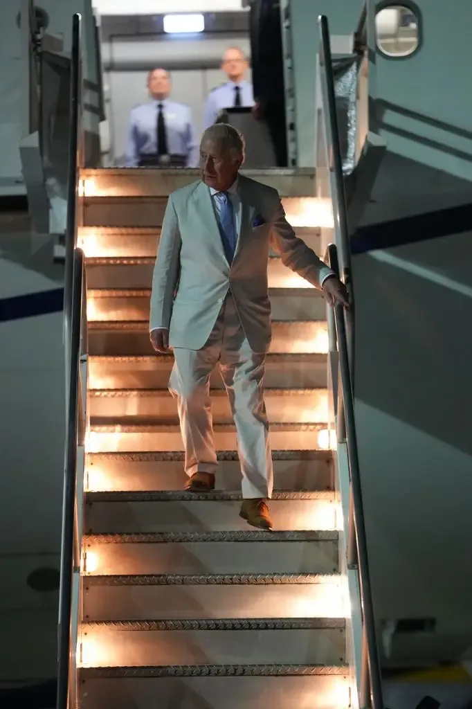 The King has arrived for the final leg of his tour