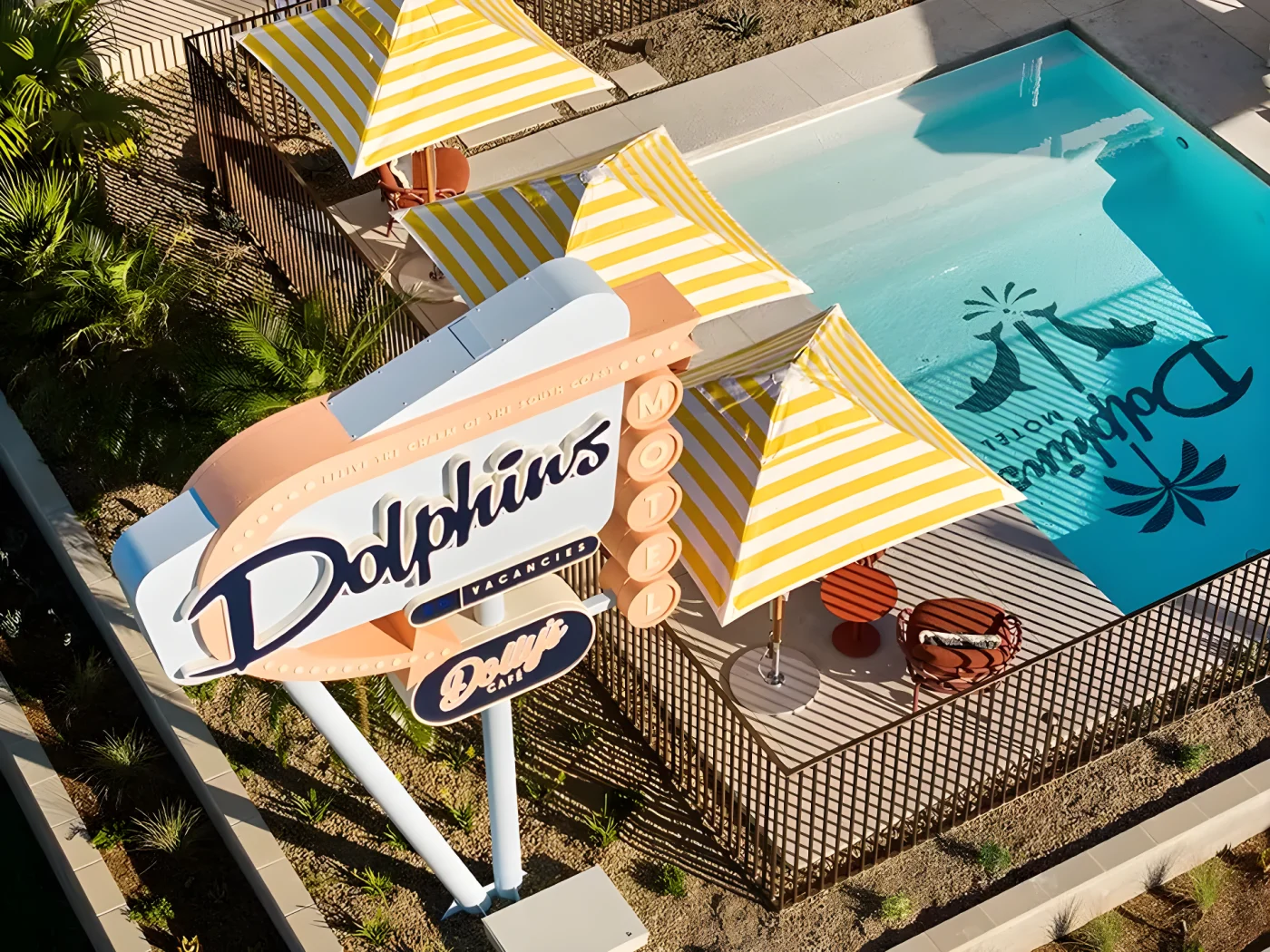 The retro pool at Dolphins Mollymook