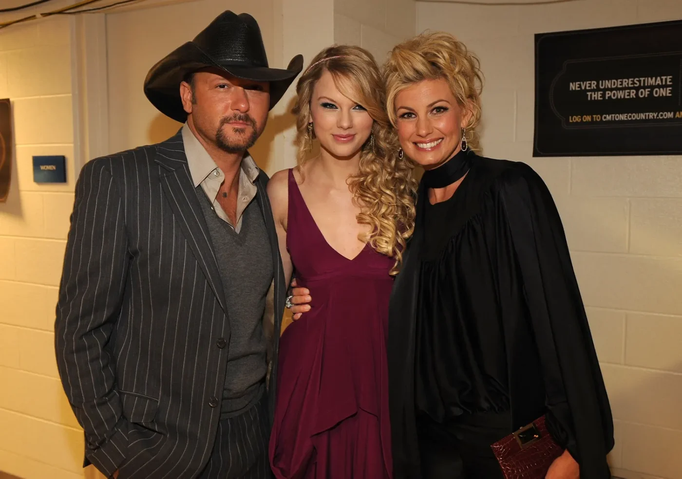 Tim McGraw, Taylor Swift, and Faith Hill on April 14, 2008.