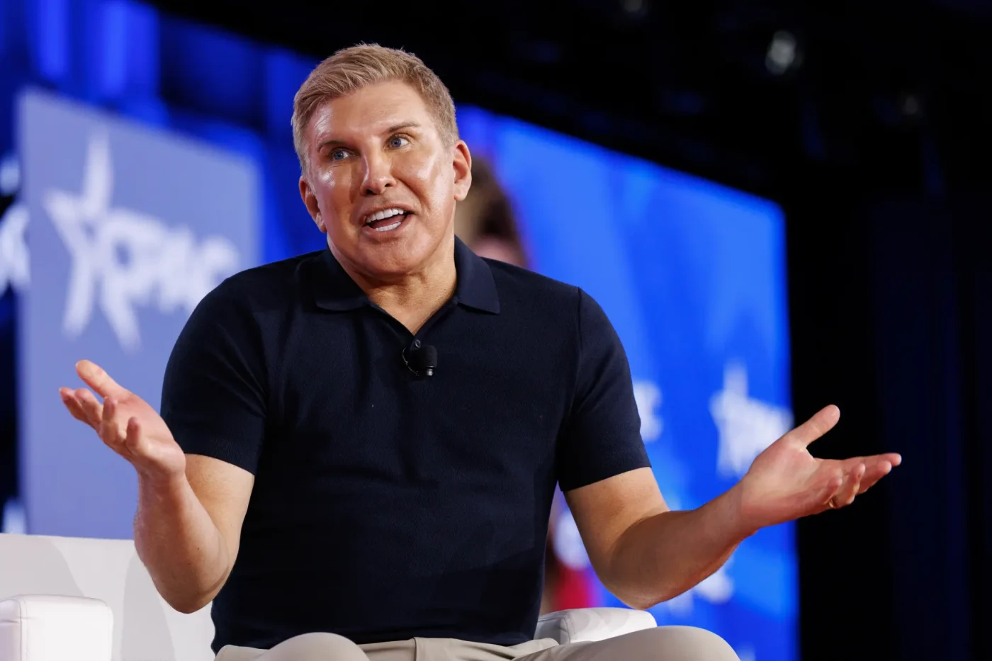 Todd Chrisley speaking at the Conservative Political Action Conference.