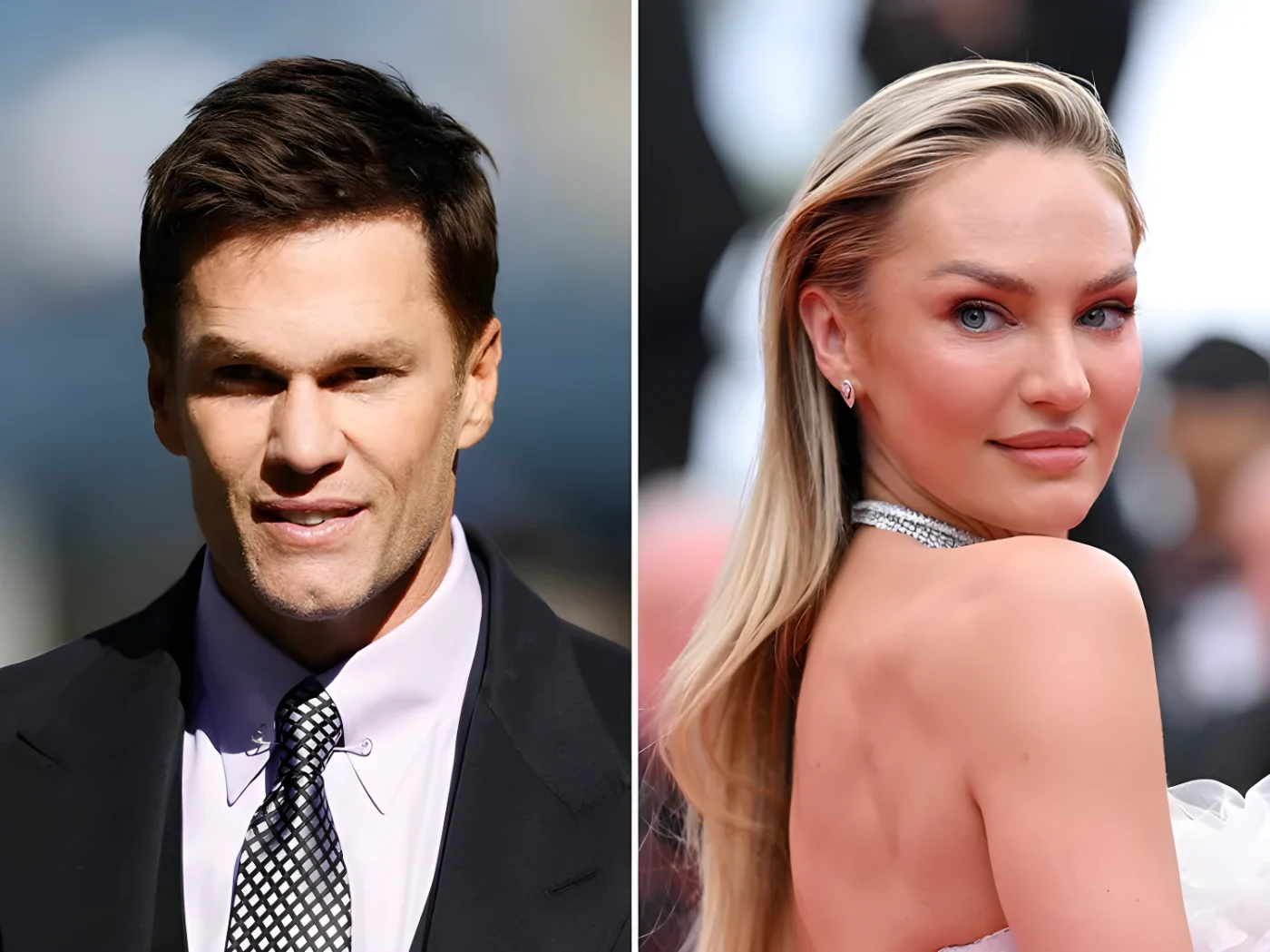 Tom Brady and Candice Swanepoel side by side