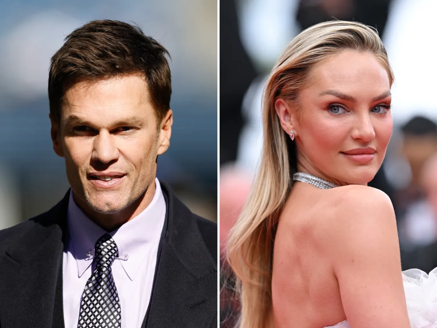 Tom Brady and Candice Swanepoel side by side