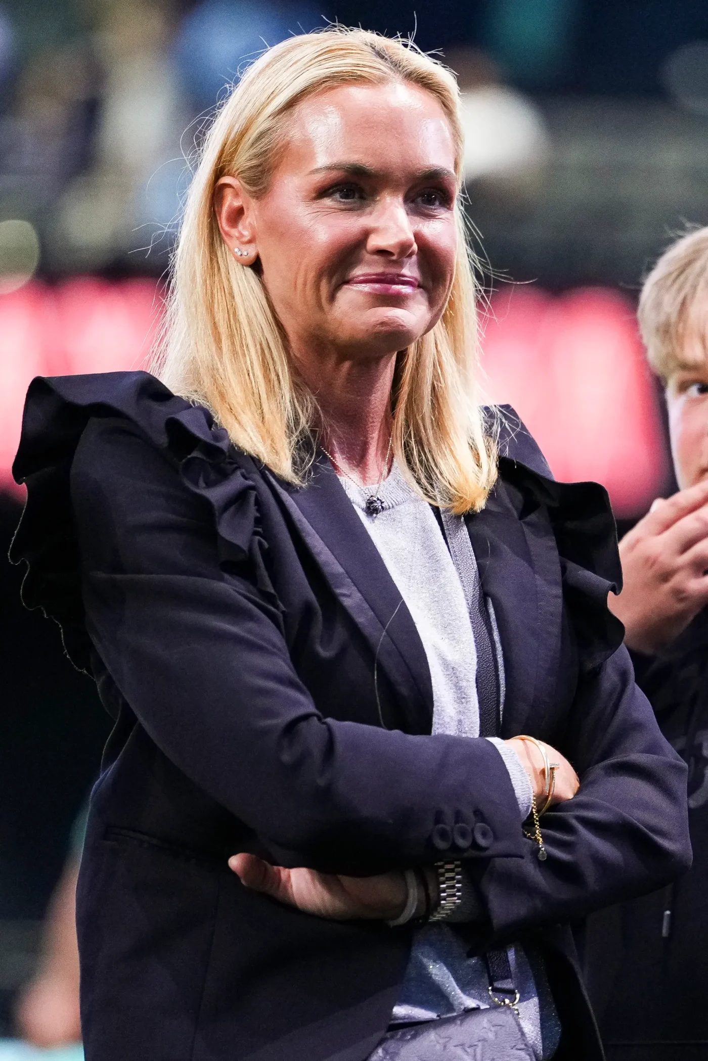 Vanessa Trump watching a golf match.