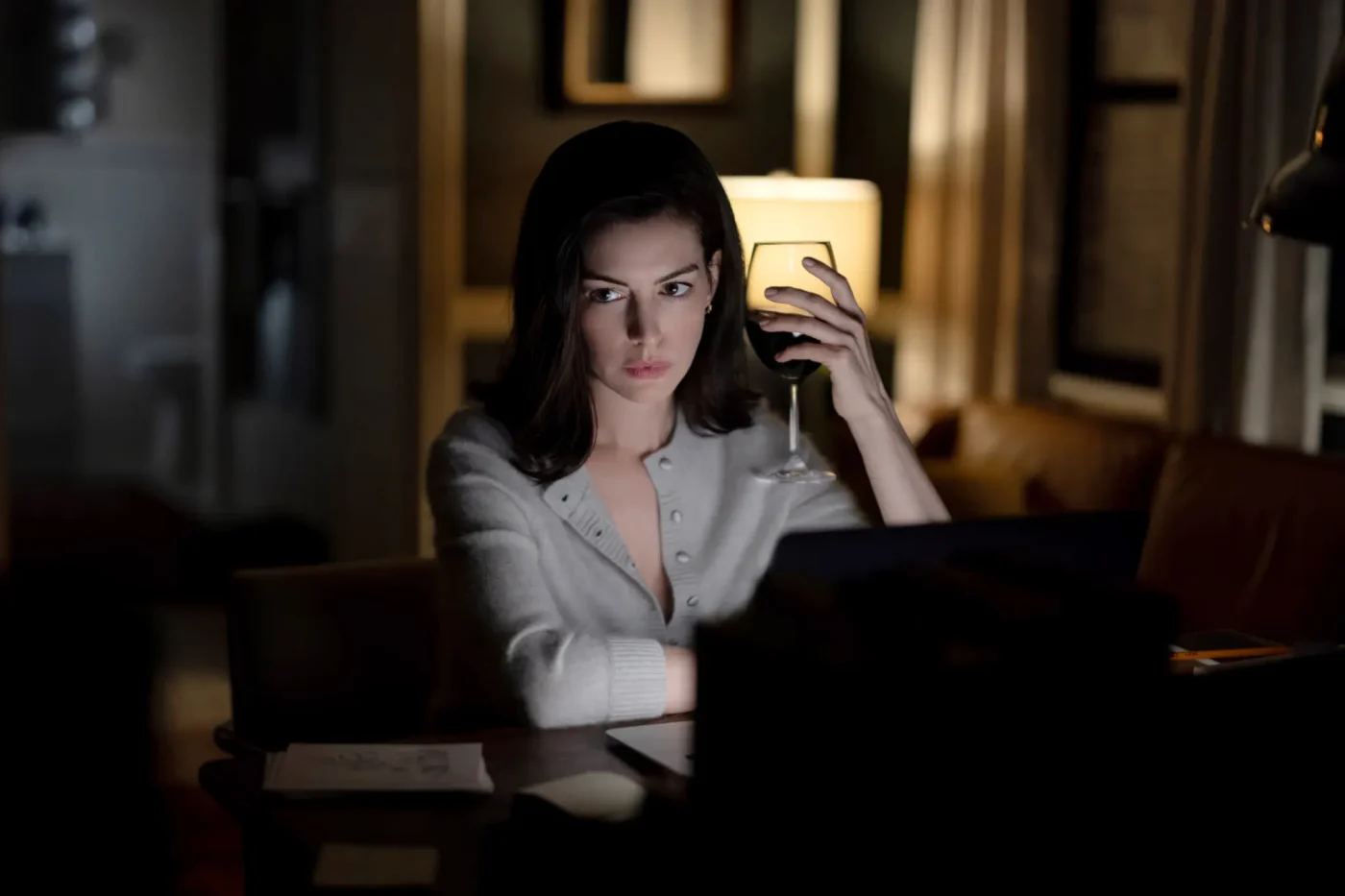 VERITY, Anne Hathaway, 2026. ph: Alisha Wetherill /© Amazon Prime Video /Courtesy Everett Collection